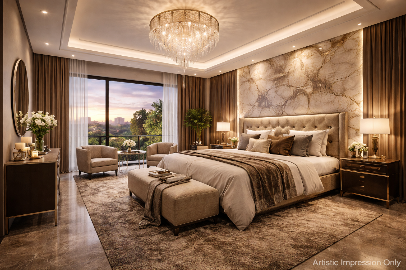 Codename King Life Master Bedroom – Spacious Residences Chennai